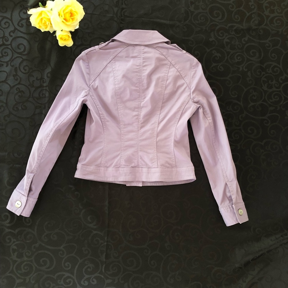 White House Black Market (WHBM) Light Weight Purple Jacket - Picture 3 of 10